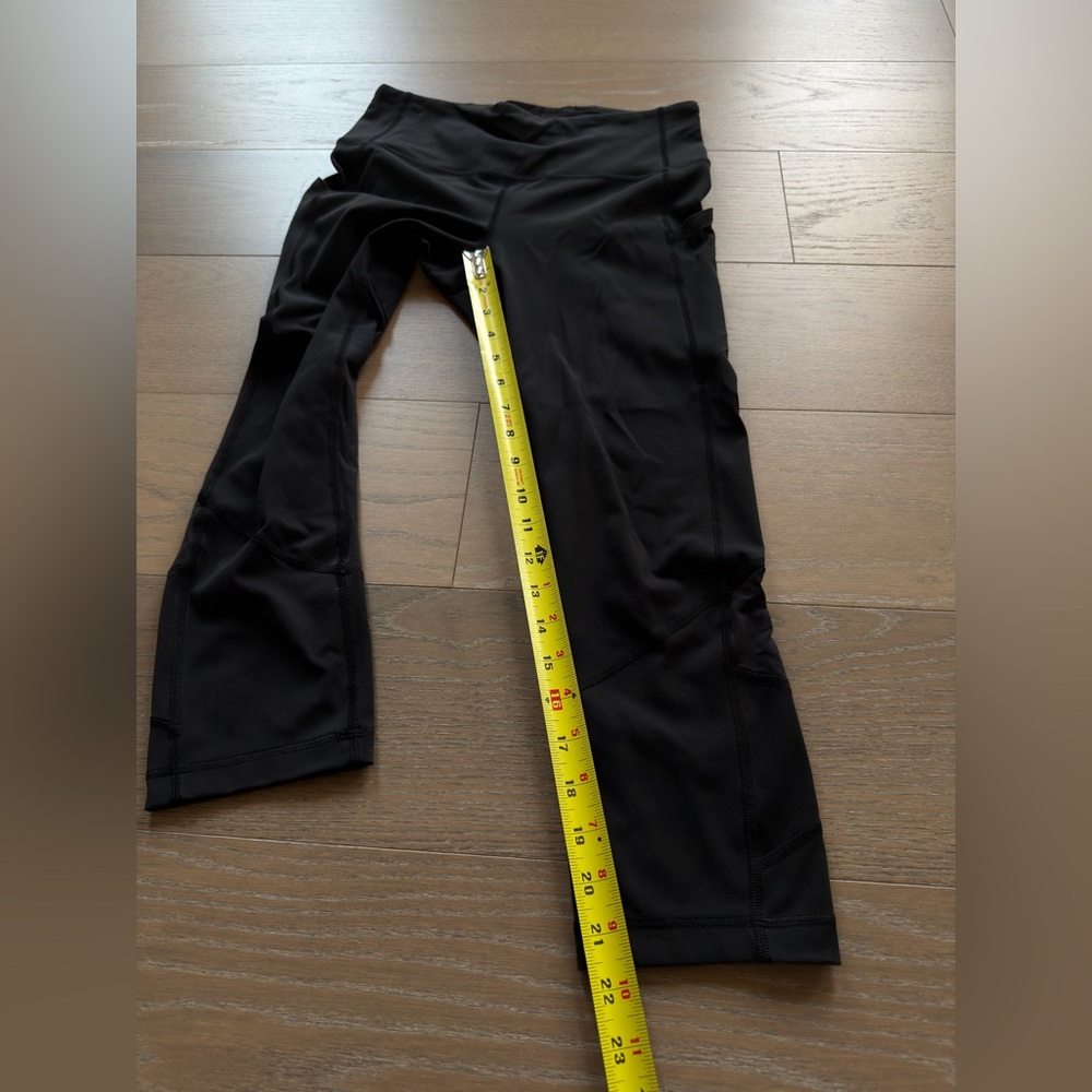 Lululemon Women’s Pace Rival High Rise Crop Leggings Size 6 Black - Picture 4 of 10